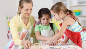 students learn baking at our pre-kindergarten program in Woodstock GA

